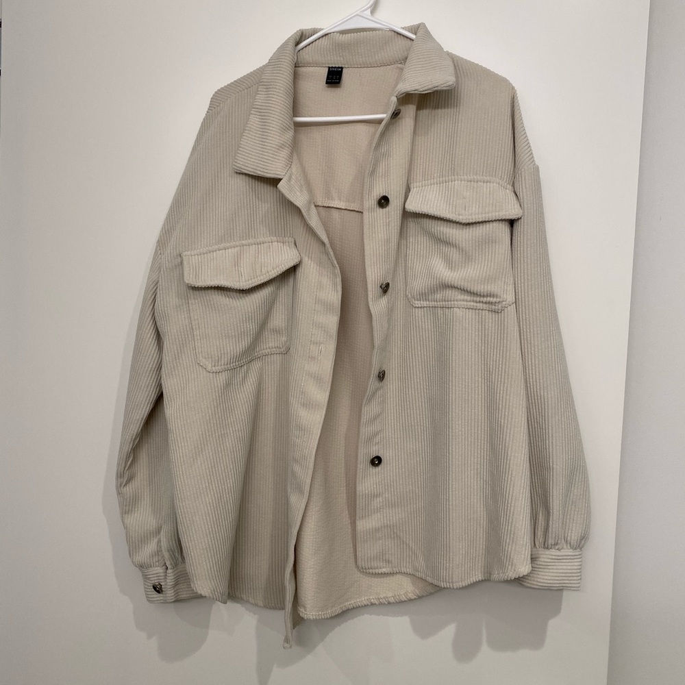 Beige corduroy jacket